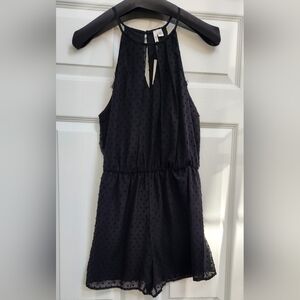 Black Halter Neck Romper